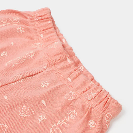 Infant Girls Short 3Pcs Sea Life - Multi