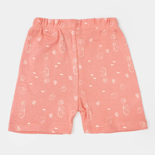 Infant Girls Short 3Pcs Sea Life - Multi