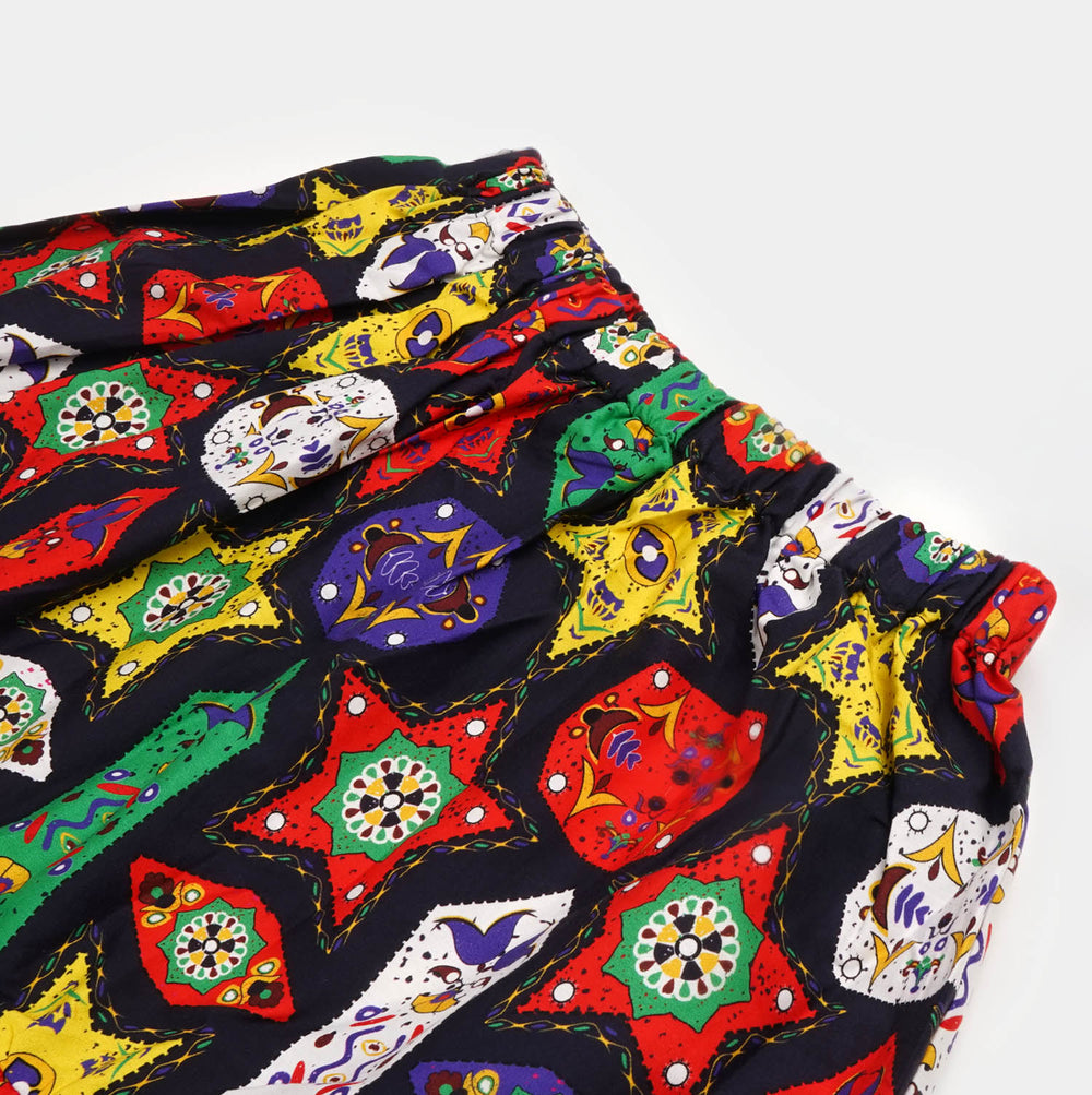 Teens Girls Digital Print Long Skirt All Day - Multi