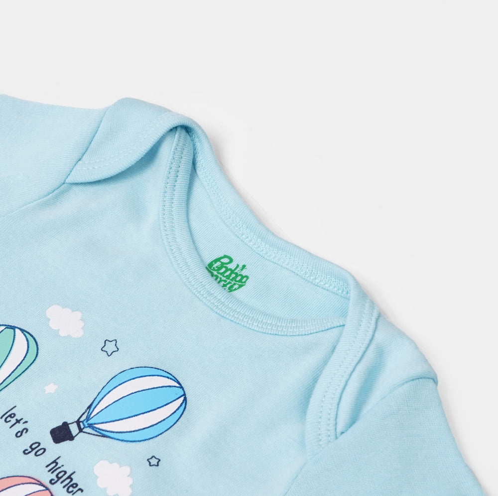 Infant Boys Rib Rompers 3PCs Set Little Adventure - Multi
