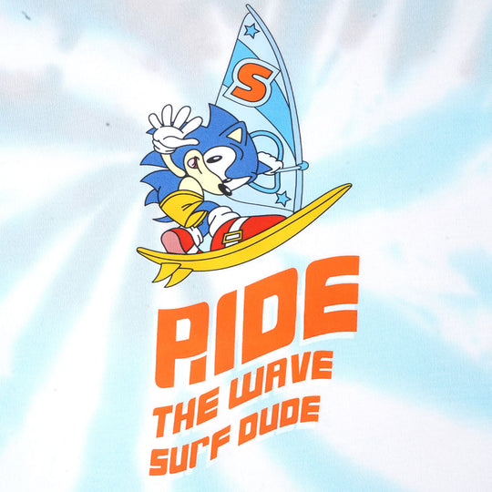 Boys Cotton Set 2Pcs Cloud Tie Dye - White