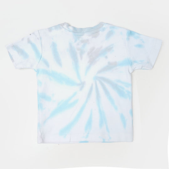 Boys Cotton Set 2Pcs Cloud Tie Dye - White