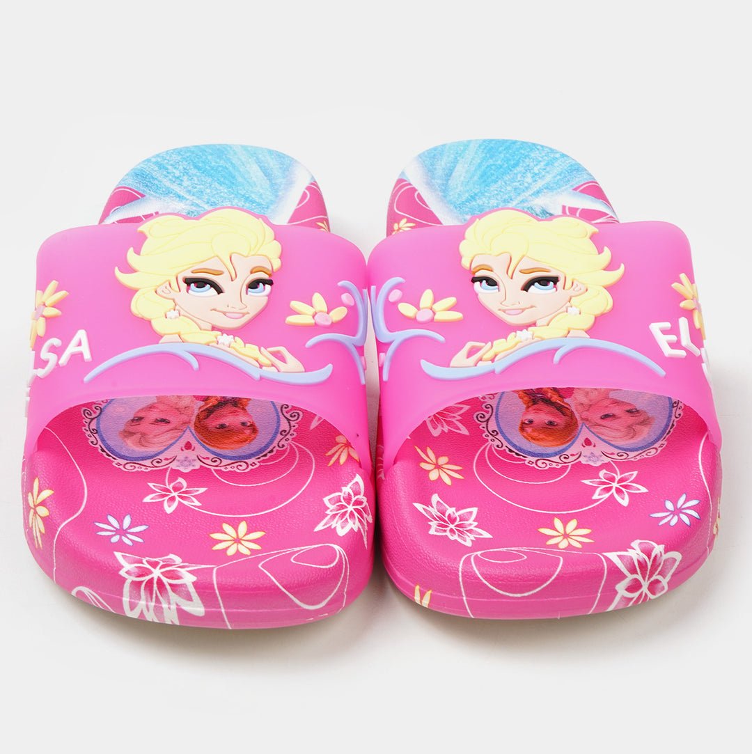 Girls Character Slipper - Hot Pink