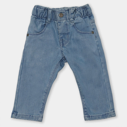 Infant Boys Pant Denim Elastic Pant - Ice Blue