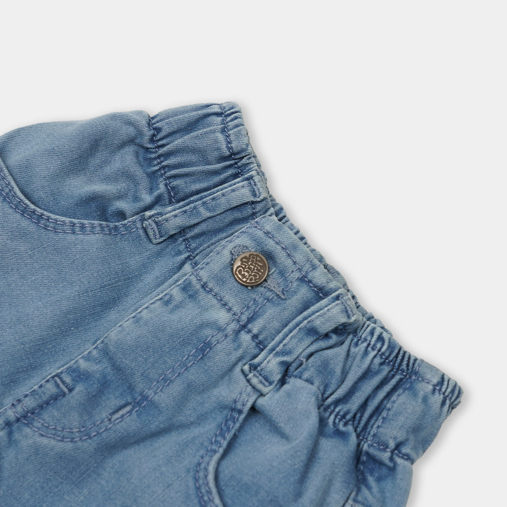 Infant Boys Pant Denim Elastic Pant - Ice Blue