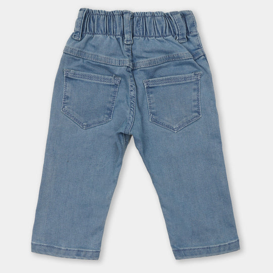 Infant Boys Pant Denim Elastic Pant - Ice Blue