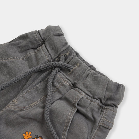 Infant Boys Pant Denim Character - GREY