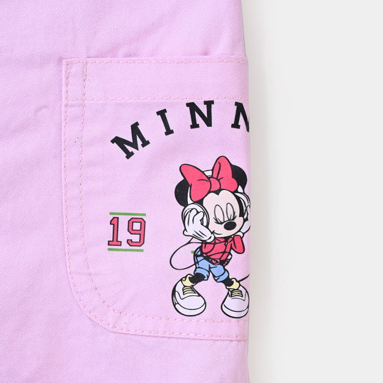 Girls Cotton Over All Dress - Pink