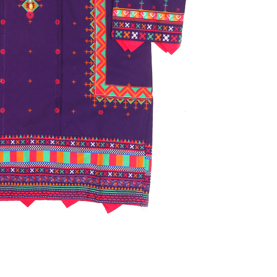 Girls Digital Print Kurti Silence - Purple