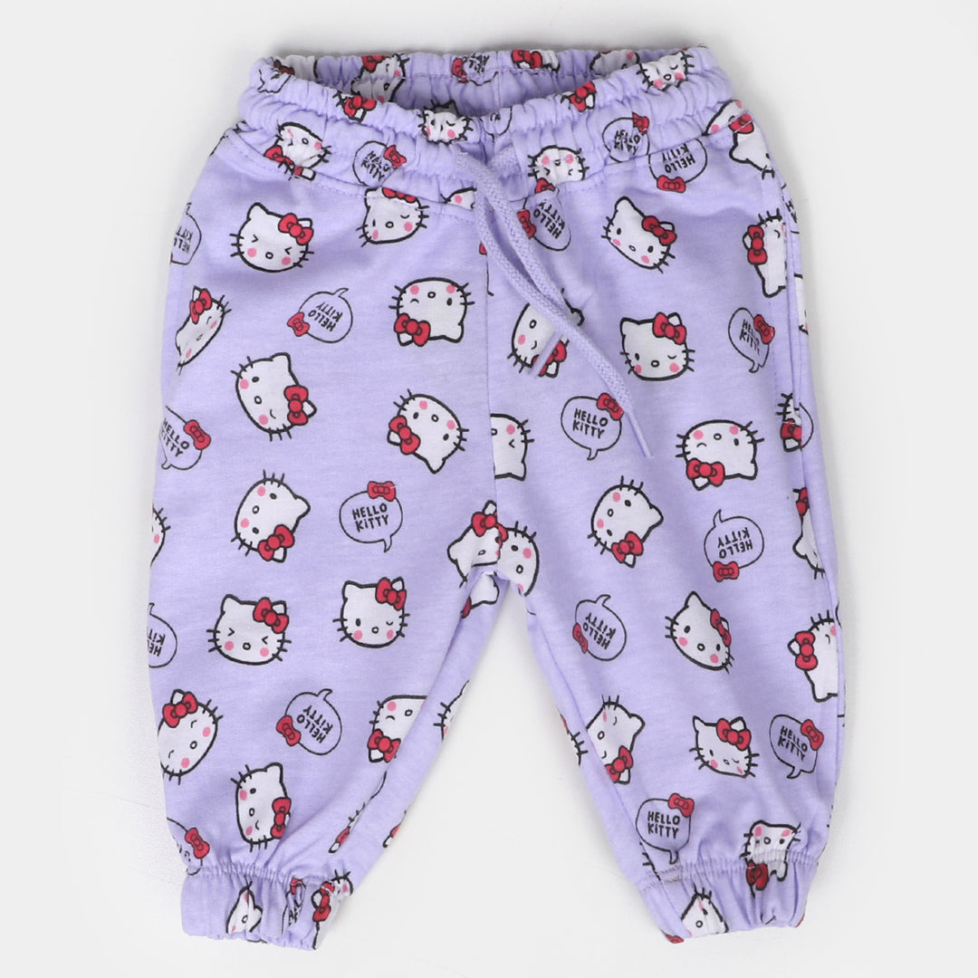 Infant Girls Cotton Pyjama Character - Light Purple
