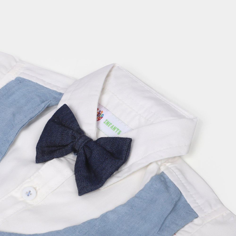 Infant Boys Cotton Suit - LIGHT BLUE