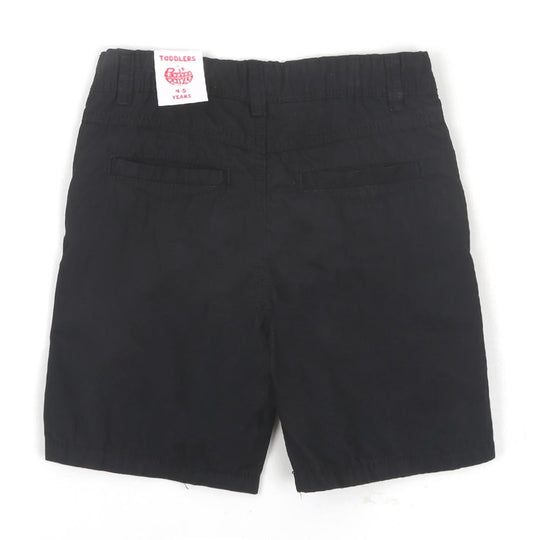 Boys Short Cotton Basic Colored - Black