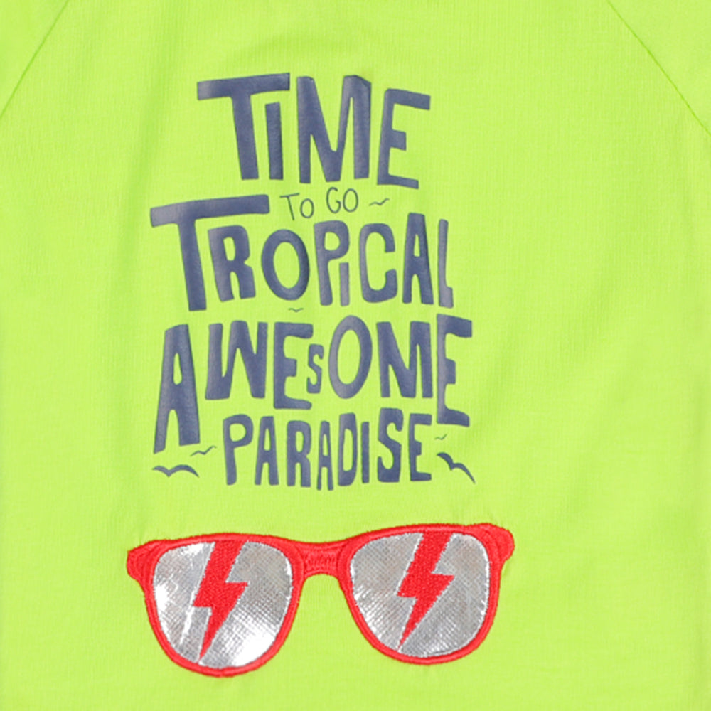 Infant Boys T-Shirt Paradise-Green