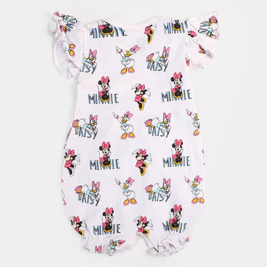 Infant Girls Knitted Romper Character | B.White