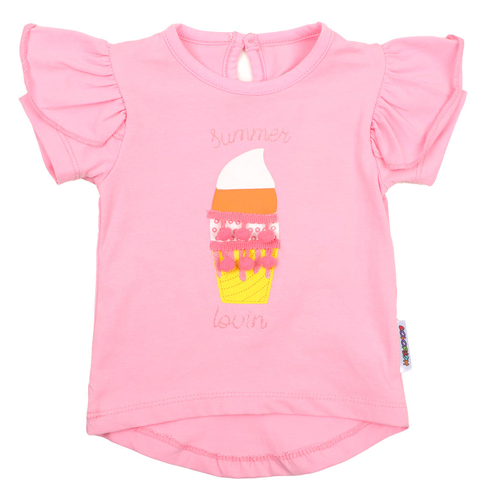 Infant Girls T-Shirt Summer Lovin - Candy Pink
