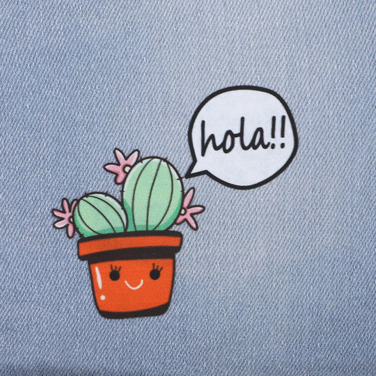 Girls Denim Short Cactus | LIGHT BLUE
