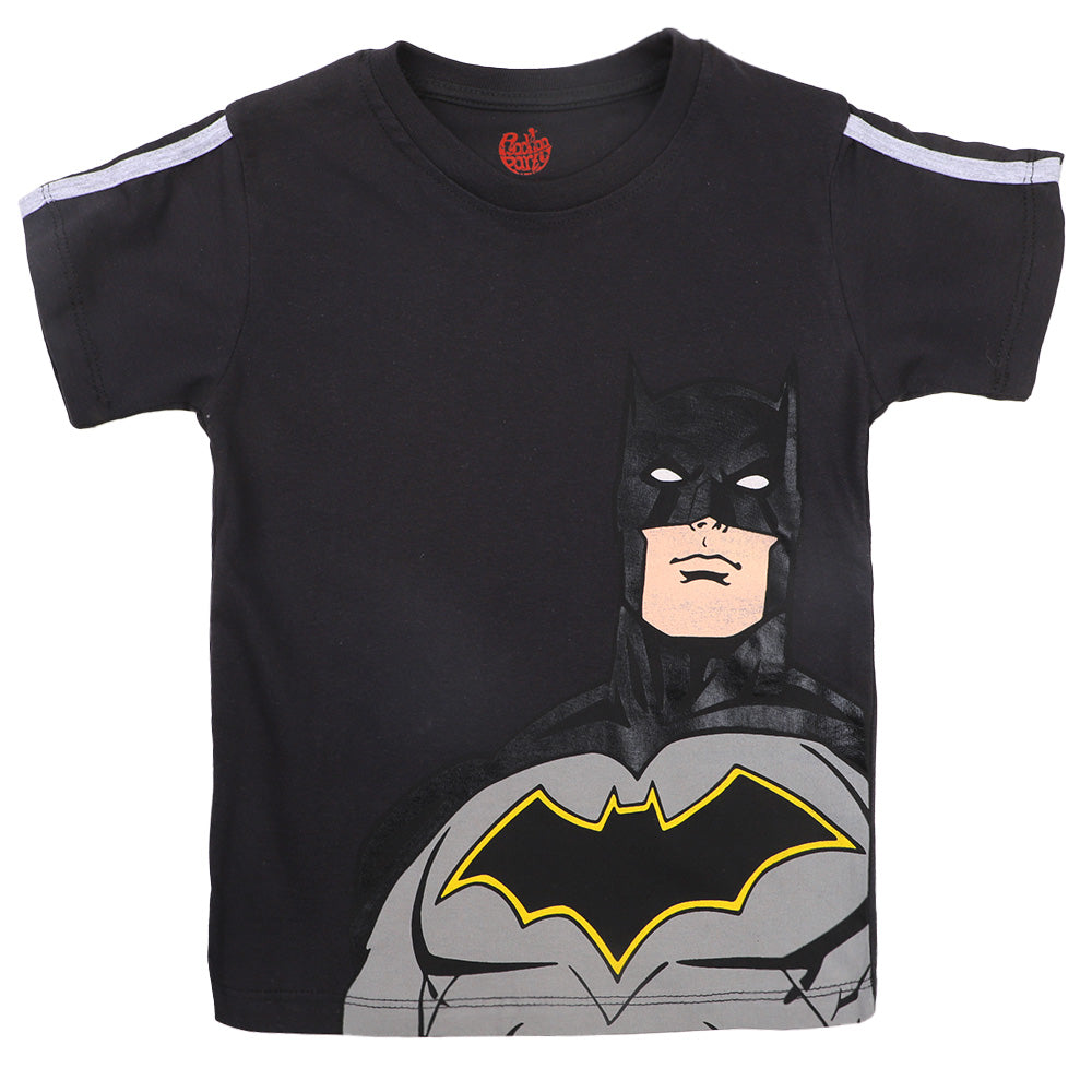 Boys T-Shirt Batman Jet Black For Price in Pakistan Bachaa Party