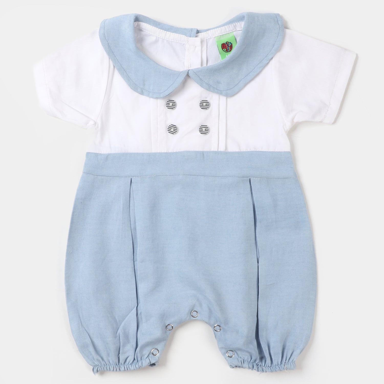 Infant Girls Woven Romper Rounded Collar White Price in Pakistan