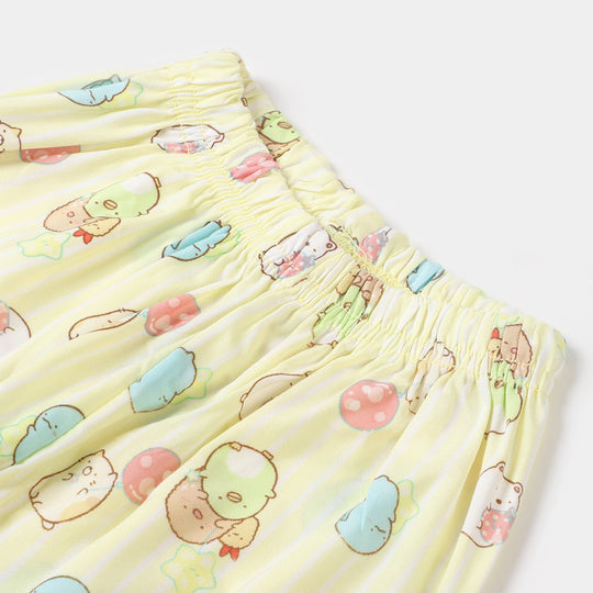 Infant Girls Woven Night Dress Yellow Star - Lime