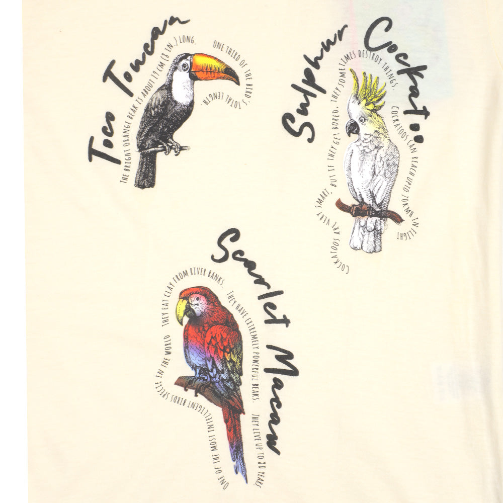 Boys T-Shirt Birdies - Lemon Icing