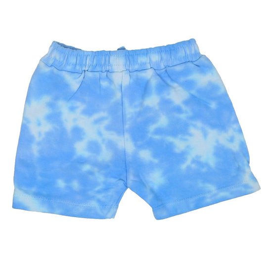 Infant Girls Short Knitted Tie Clouds-Blue