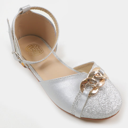 Girls Pump 40-32 Silver