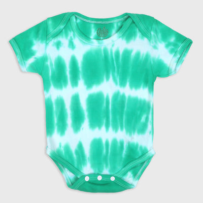 Infant Basic Romper (Unisex) Happy independence Day - Green