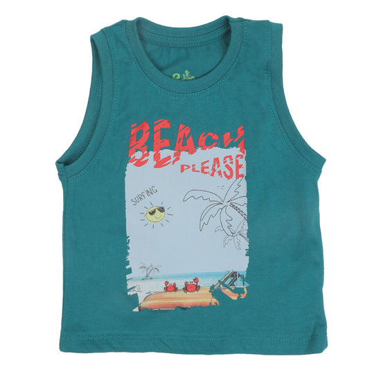 Infant Boys Sando Beach Please - Harbor Blue