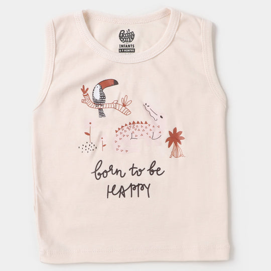 Infant Boys Cotton Sando 3 PCs Set | Safari