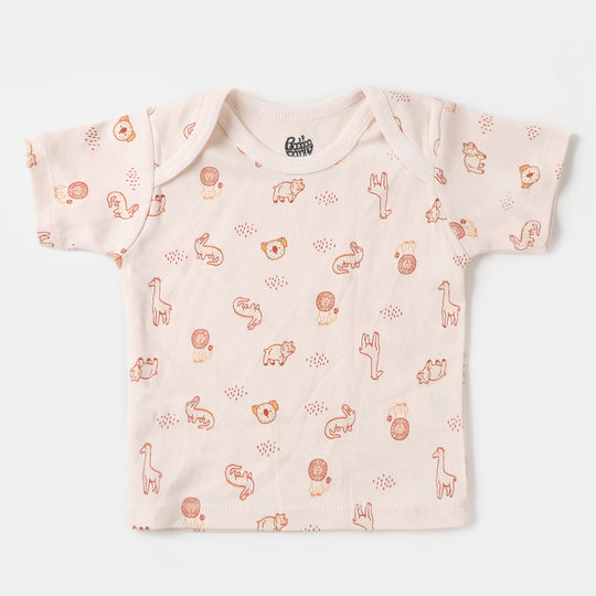 Infant Boys Cotton T-Shirt 3 PCs Set | Safari