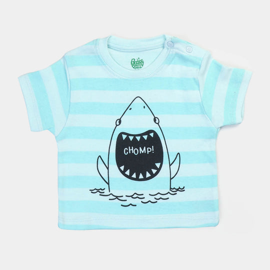 Infant Boys Rib T-Shirt 3Pcs Sea Champ - Multi