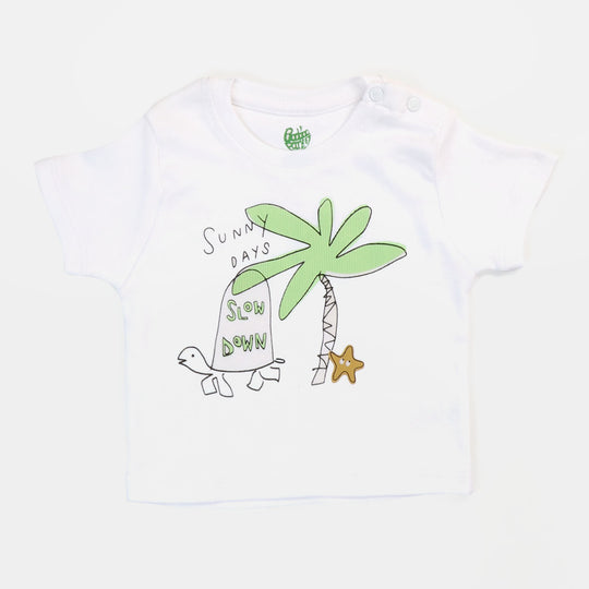 Infant Boys Rib T-Shirt 3Pcs Sea Champ - Multi