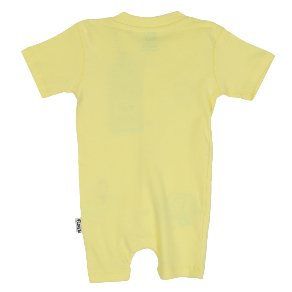Infant Boys Knitted Romper Cutest Crew - Yellow