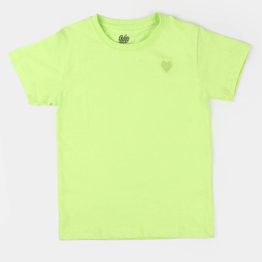 Girls T-Shirt H/S Basic - Sea Green