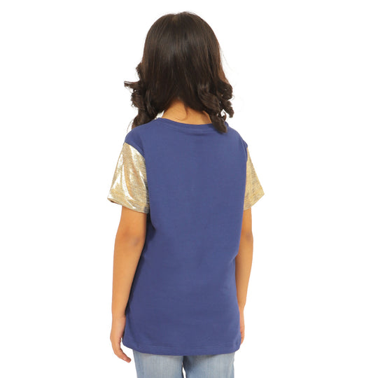 Girls T-Shirt  Rabbit - NAVY