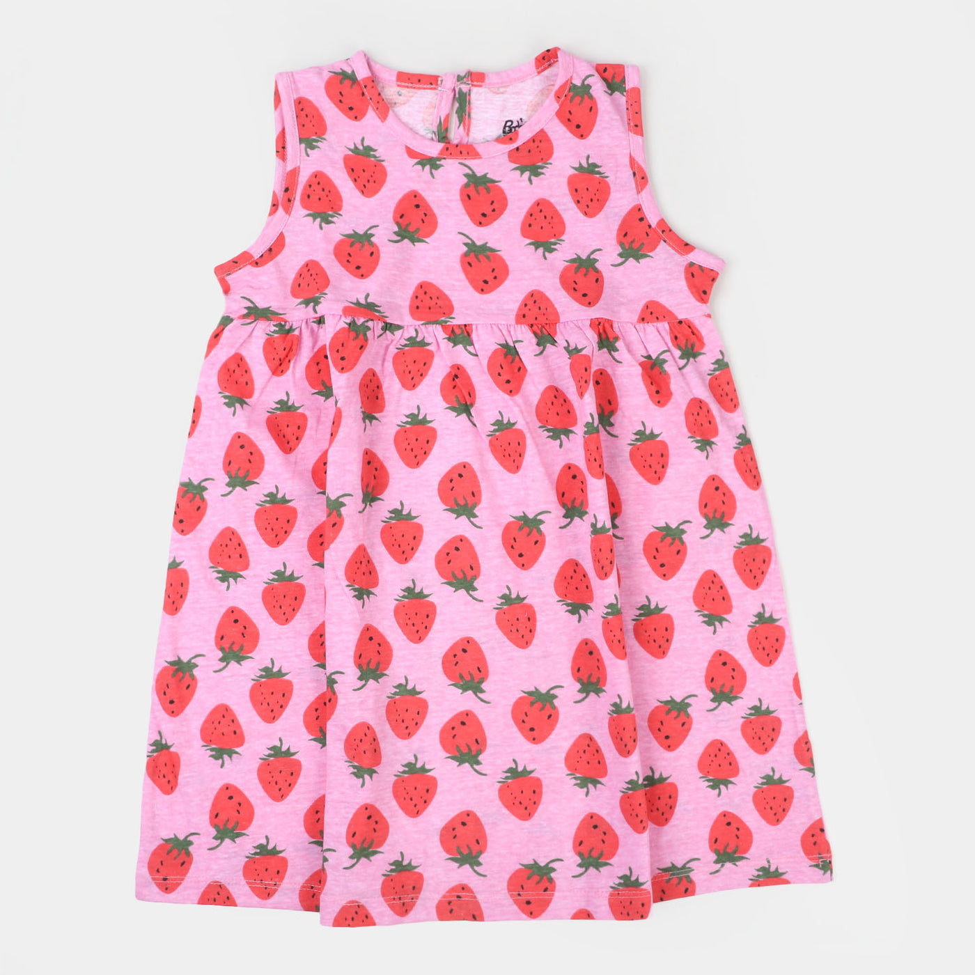 Girls Knitted Frock Strawberry - Pink