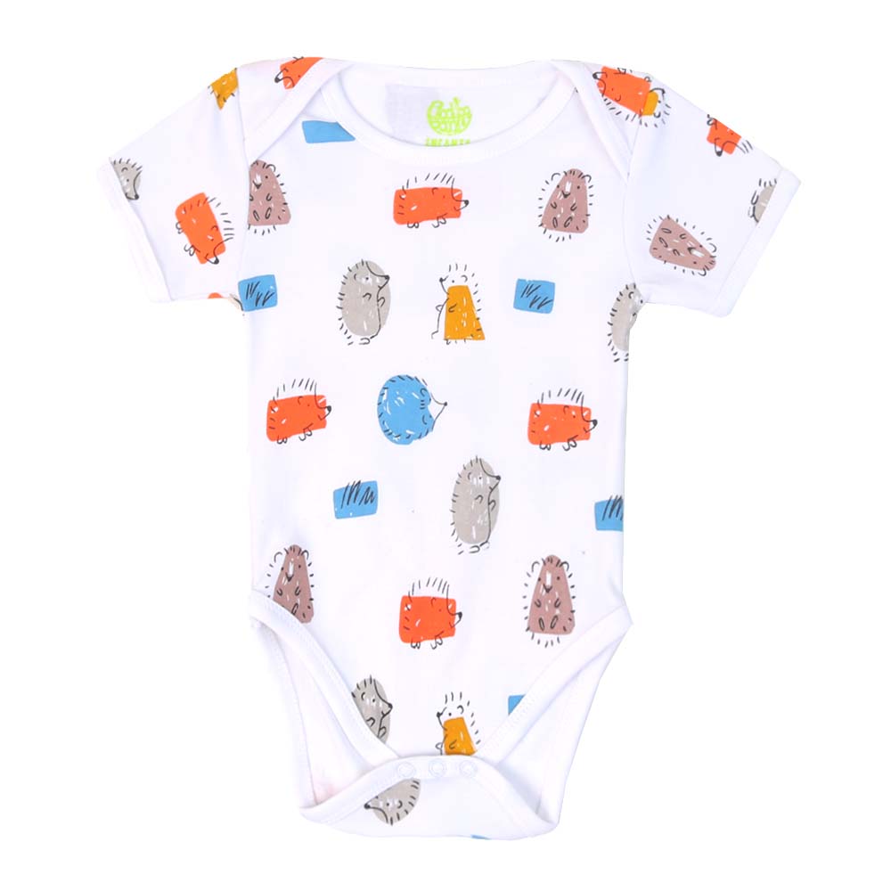Unisex Romper Animals - White