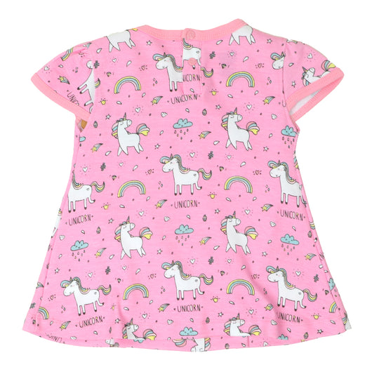 Infant Girls Suit Knitted 2Pc - Pink