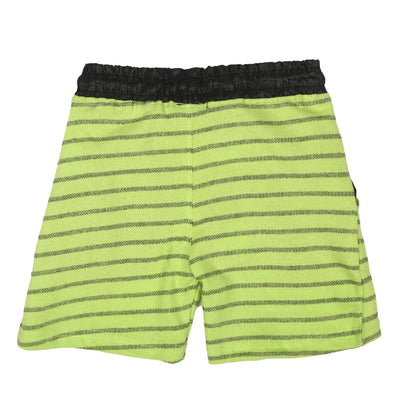 Boys Short Knitted Striper - Green