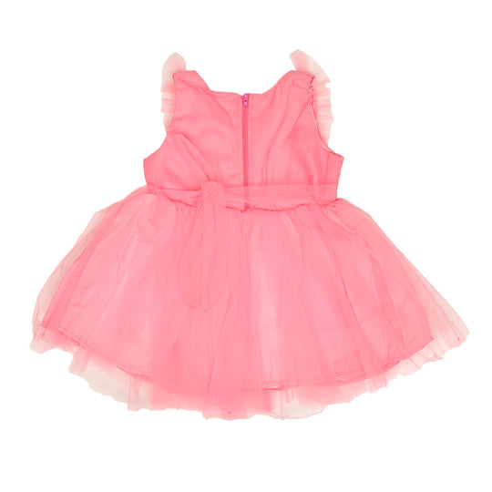 Infant Girls Fancy Frock Fresh Girls EMB - Pink