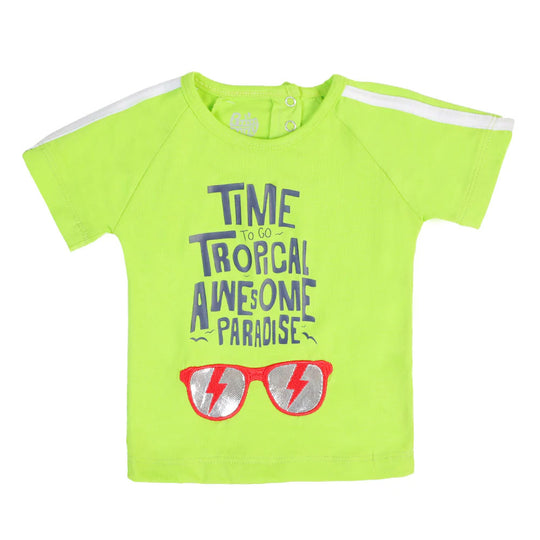 Infant Boys T-Shirt Paradise-Green