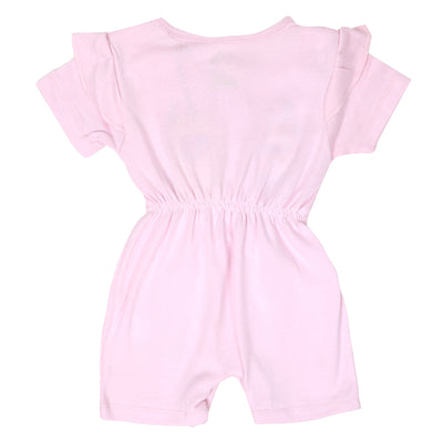 Infant Girls Knitted Romper Flower Bunch - Pink