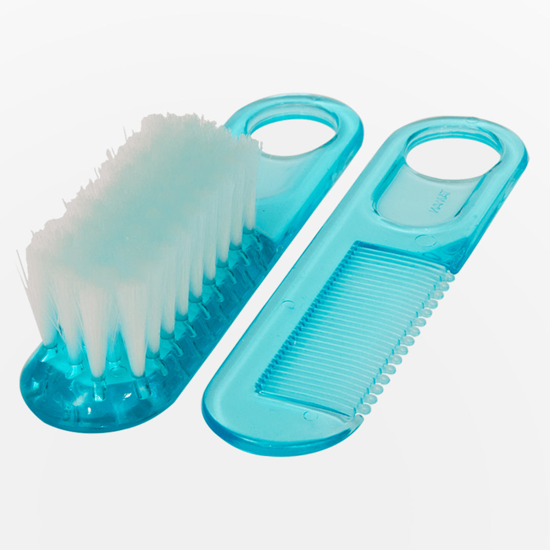 Farlin Baby Comb & Brush Set - Blue