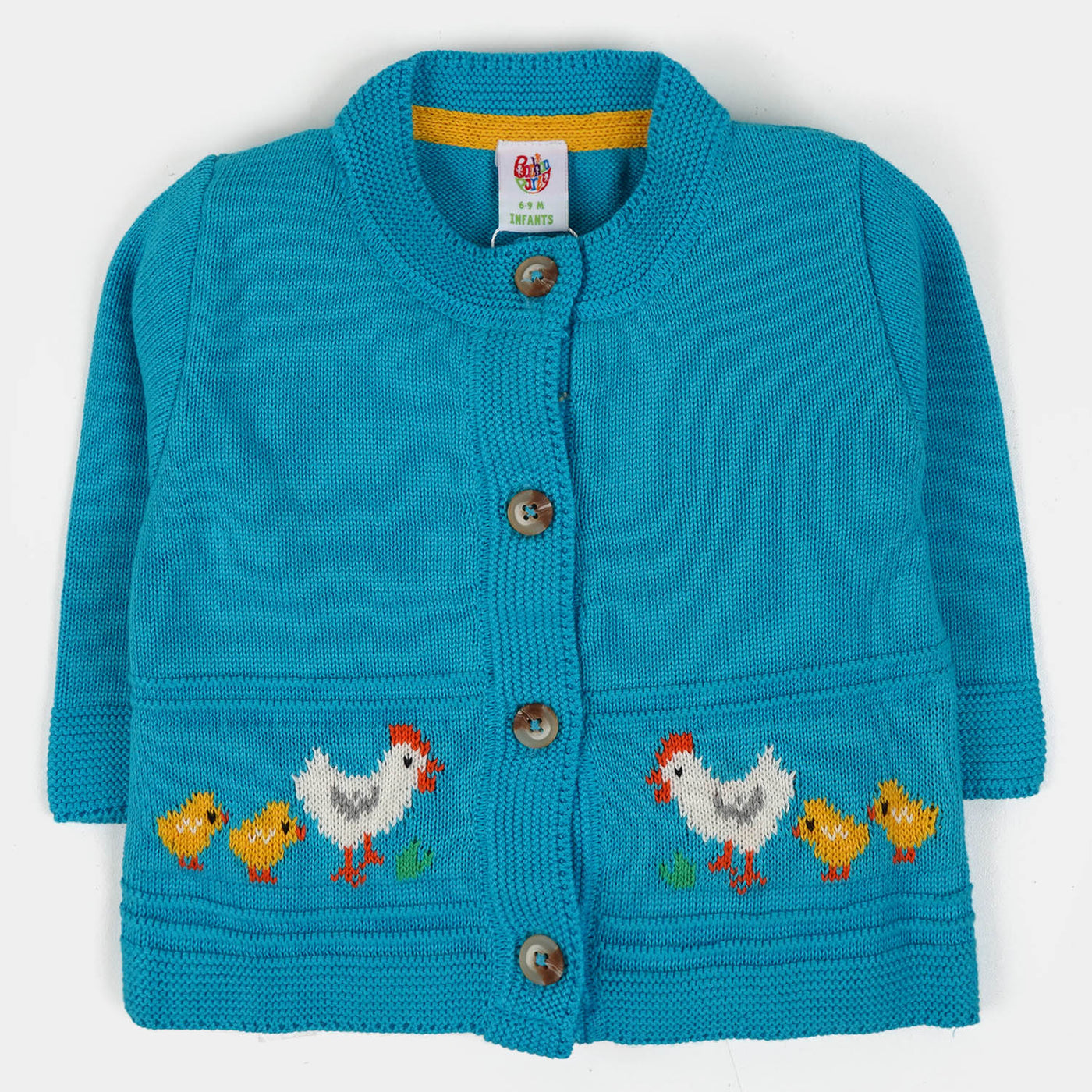 Infant Girls Sweater Chicken - Blue