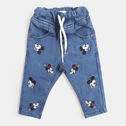 Infant Girls Pant Denim AOE - Mid Blue