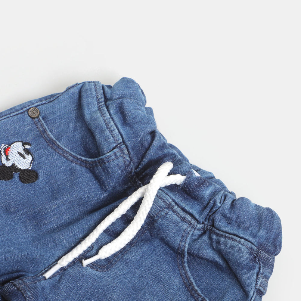 Infant Girls Pant Denim AOE - Mid Blue