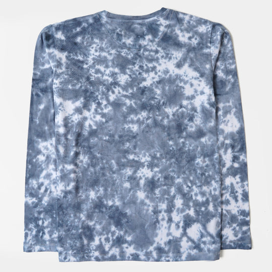 Teens Boys T-Shirt F/S Tie Dye - Ghost Grey