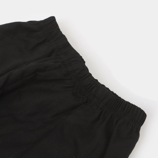 Infant Girls Cotton Shalwar - BLACK