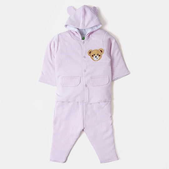 Infant Girls Knitted 2PCs Suit Bear