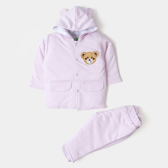Infant Girls Knitted 2PCs Suit Bear